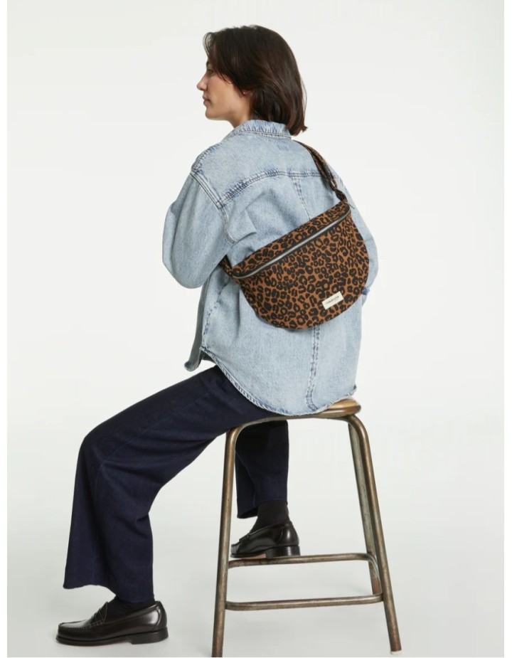 I- SAC BANANE CUSTINE XL LEOPARD