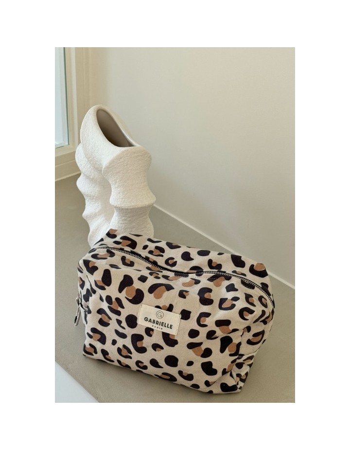 I- TROUSSE DE TOILETTE LÉOPARD I- TROUSSE DE TOILETTE LÉOPARD