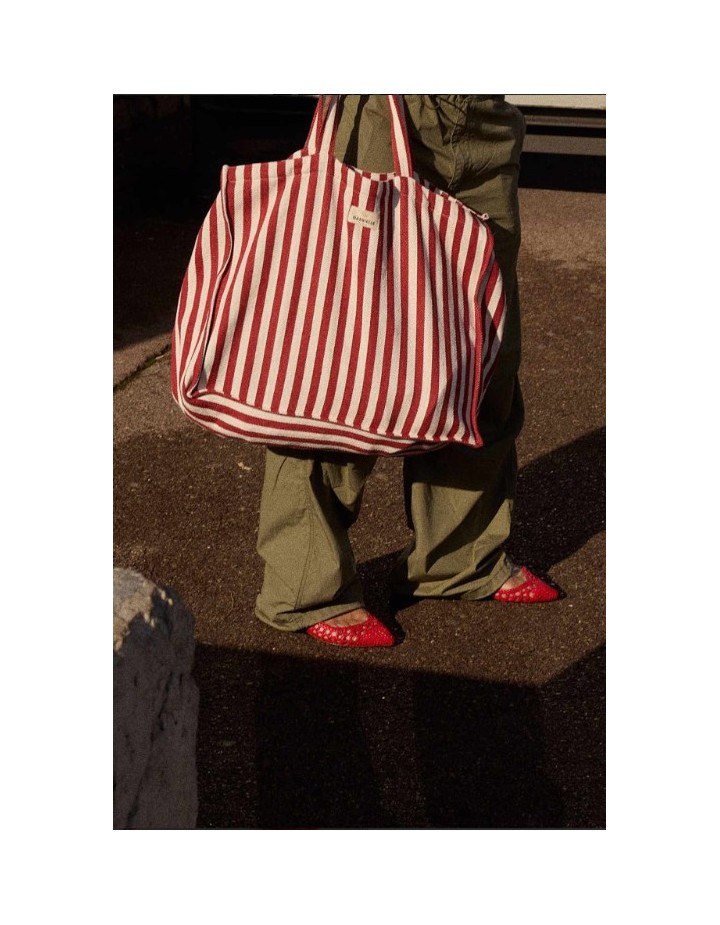 I- SAC WEEKEND RAYURES ROUGE