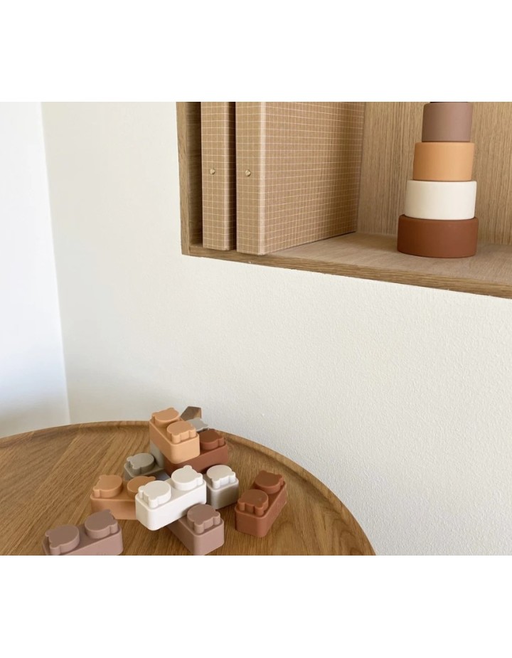 I- LOT DE 10 BLOCS EN SILICONE À ASSEMBLER