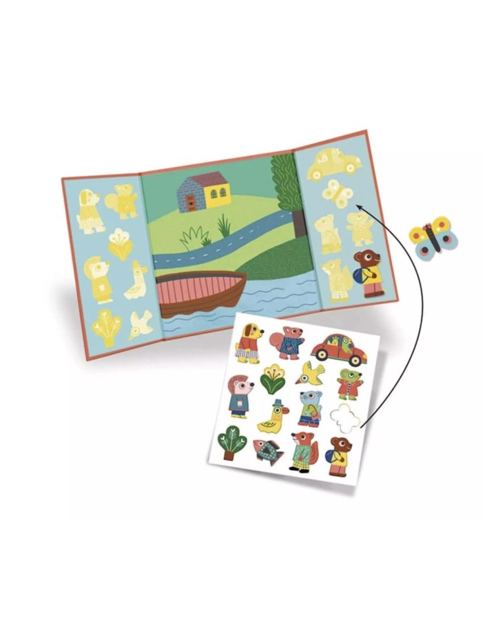 I- Stickers épais et repositionnables les animaux