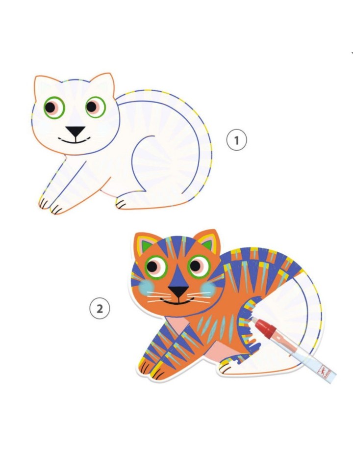 I- COLORIAGES MAGIQUES ANIMALOMA