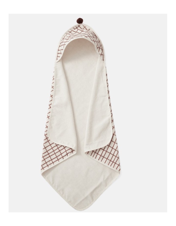 Cape de bain Checks Rust