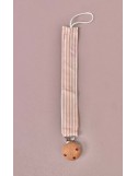ACCROCHE TÉTINE RAYURES PINK ACCROCHE TÉTINE RAYURES PINK