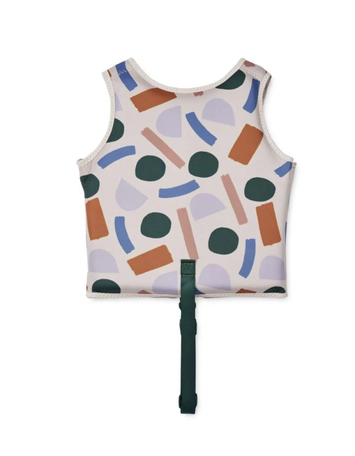 I- GILET DE NAGE DOVE PAINT STROKE