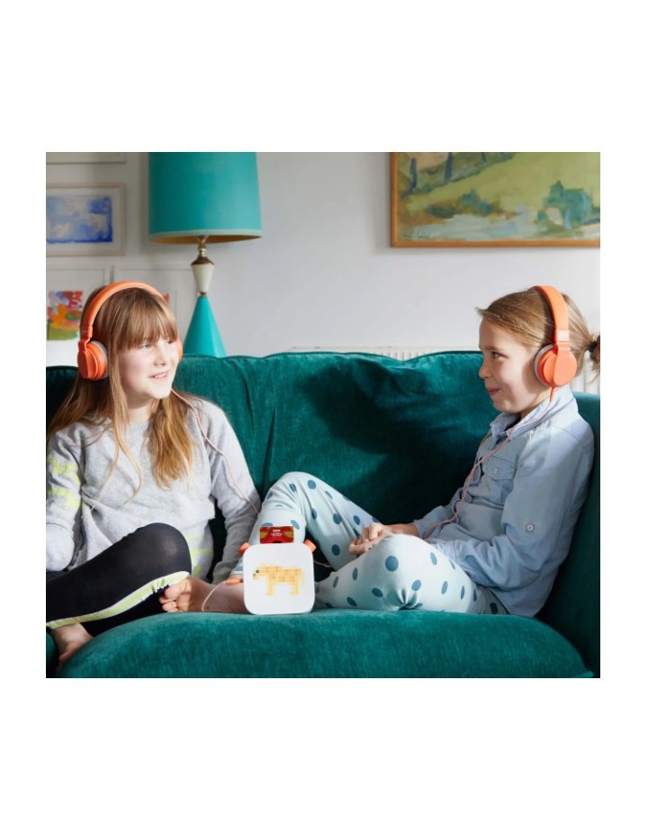 I- CASQUE AUDIO ORANGE AVEC FIL