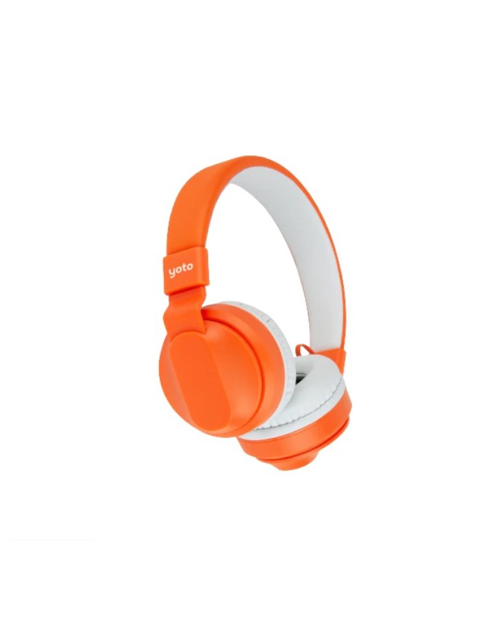 I- CASQUE AUDIO ORANGE AVEC FIL