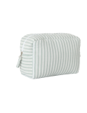 I- TROUSSE DE TOILETTE RAYÉE VERT DE GRIS