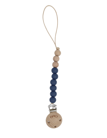I-ATTACHE TETINE SILICONE ET BOIS NAVY I-ATTACHE TETINE SILICONE ET BOIS NAVY