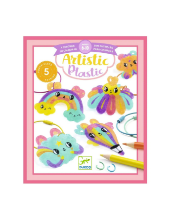 ARTISTIC PLASTIC A COLORIER - porte clefs Kawaii ARTISTIC PLASTIC A COLORIER - porte clefs Kawaii