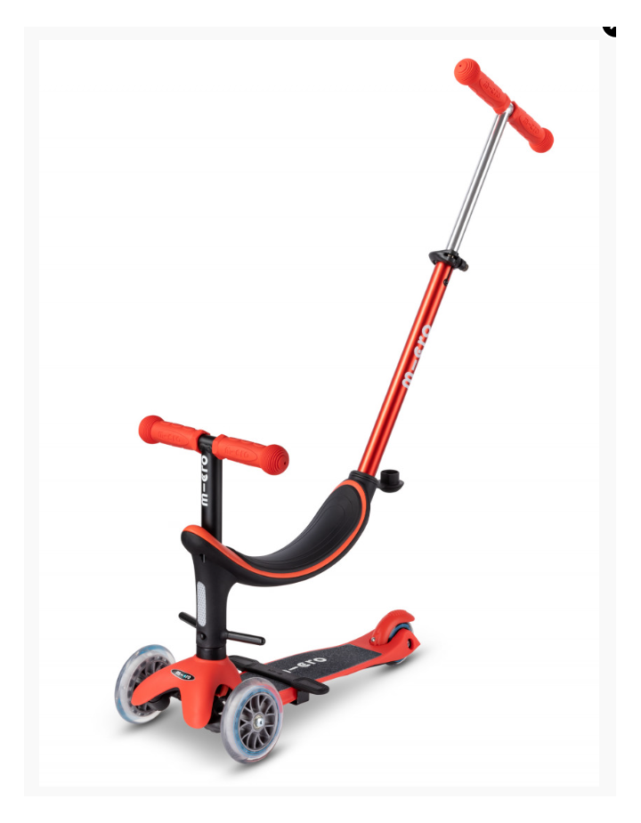 TROTINETTE MINI MICRO 3EN1 REVOLUTION ROUGE