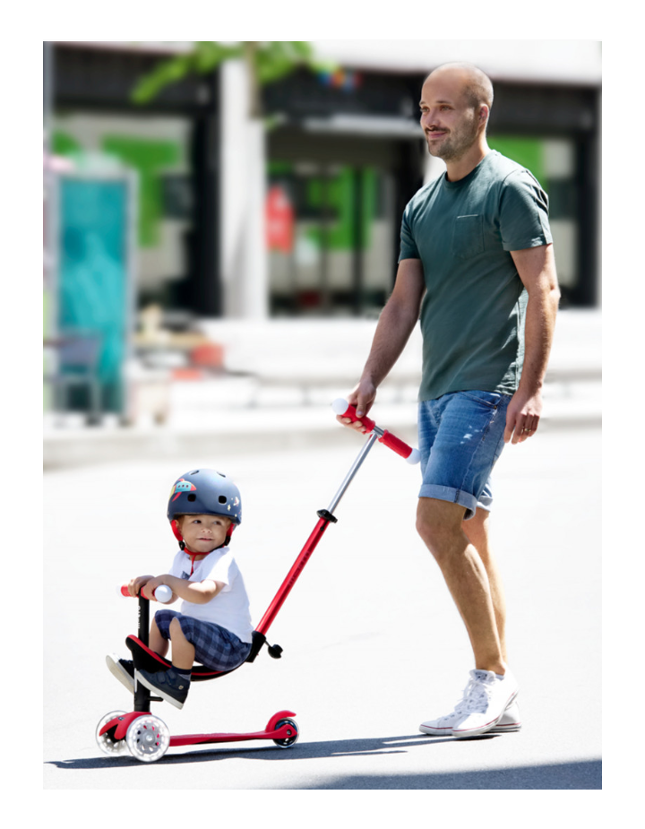 TROTINETTE MINI MICRO 3EN1 REVOLUTION ROUGE