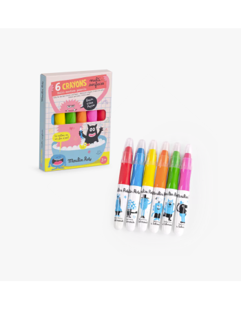 6 CRAYONS MULTI-SURFACES 6 CRAYONS MULTI-SURFACES