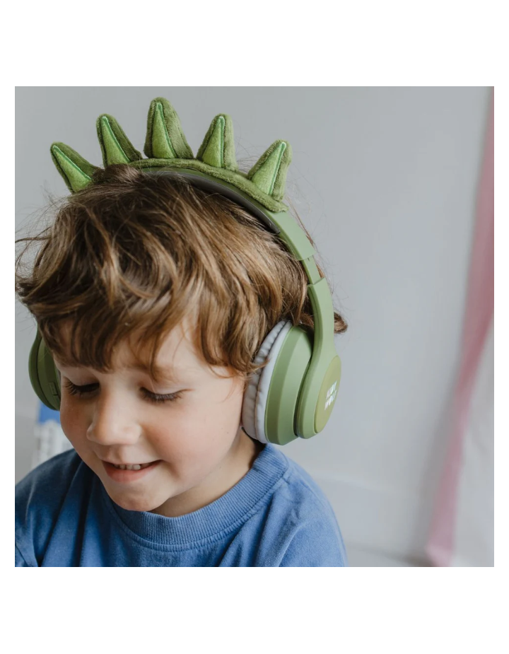 CASQUE SANS FIL DINO VERT