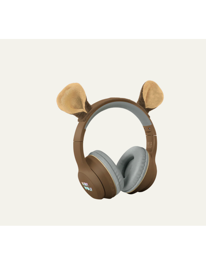 CASQUE SANS FIL LION MARRON