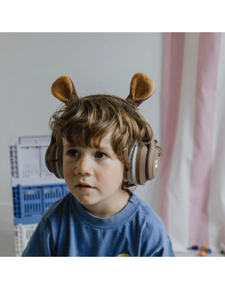 CASQUE SANS FIL LION MARRON