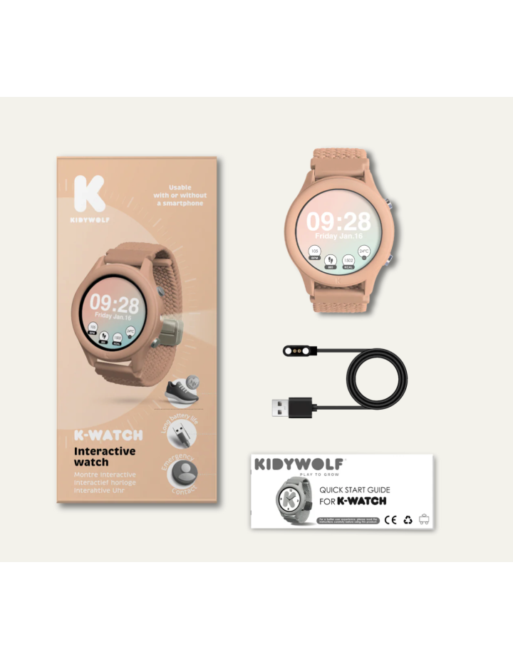 MONTRE CONNECTEE ROSE KIDYWOLF