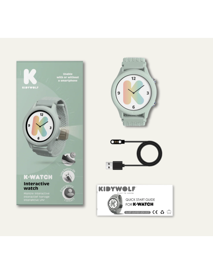 MONTRE CONNECTEE VERTE KIDYWOLF
