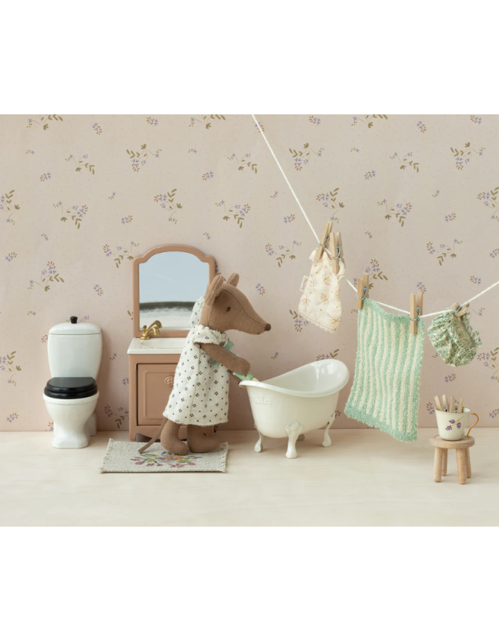 I- COIFFEUSE AVEC ÉVIER, SOURIS - ROSE POUDRÉ FONCÉ I- COIFFEUSE AVEC ÉVIER, SOURIS - ROSE POUDRÉ FONCÉ