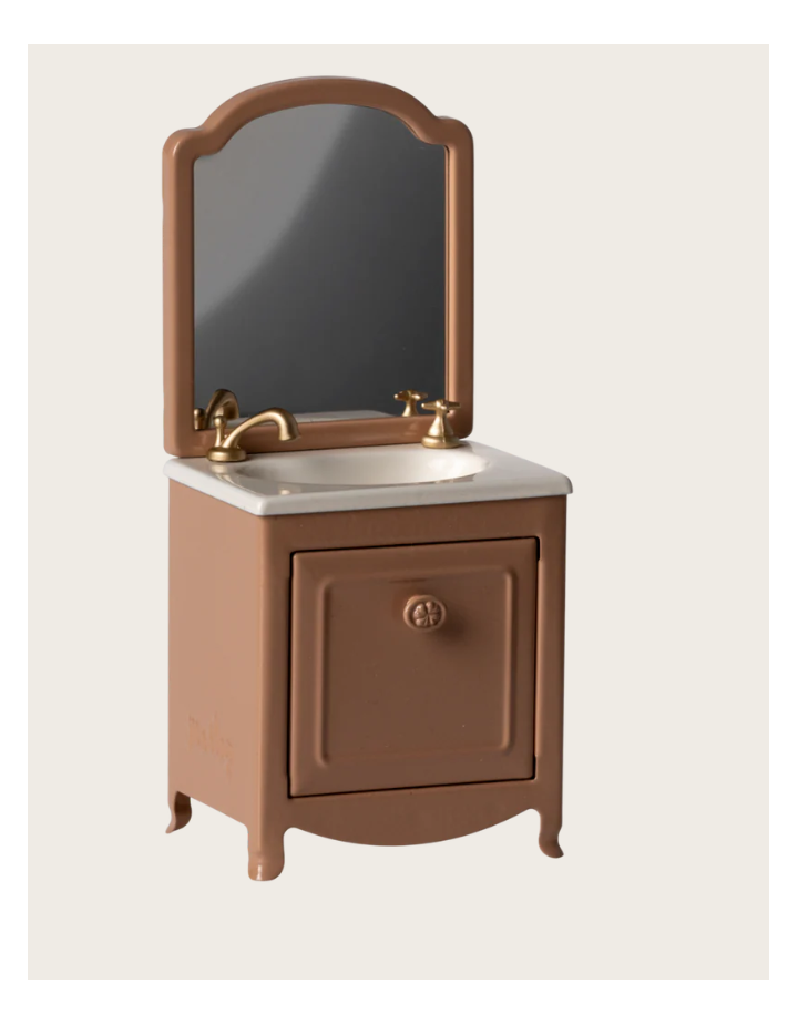 I- COIFFEUSE AVEC ÉVIER, SOURIS - ROSE POUDRÉ FONCÉ I- COIFFEUSE AVEC ÉVIER, SOURIS - ROSE POUDRÉ FONCÉ