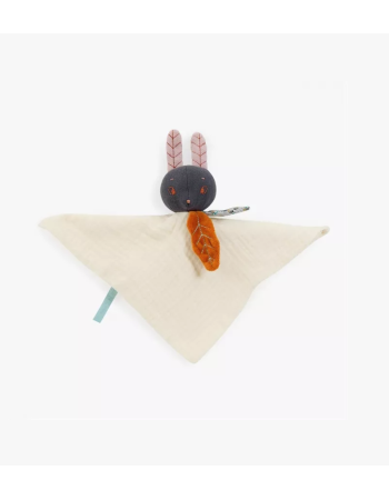 DOUDOU LAPIN CREME  APRES LA PLUIE