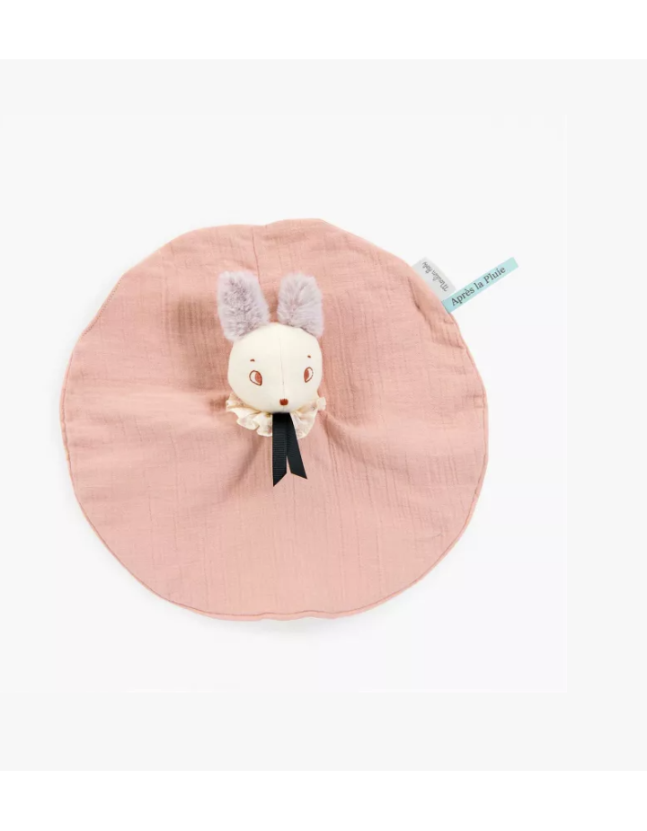 DOUDOU SOURIS ROSE APRES LA PLUIE