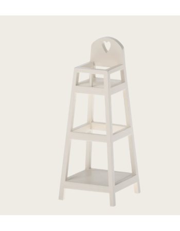 Chaise haute souris blanche