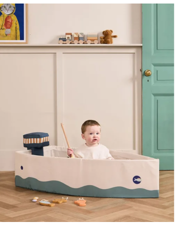 BATEAU AVEC SET DE PÊCHE