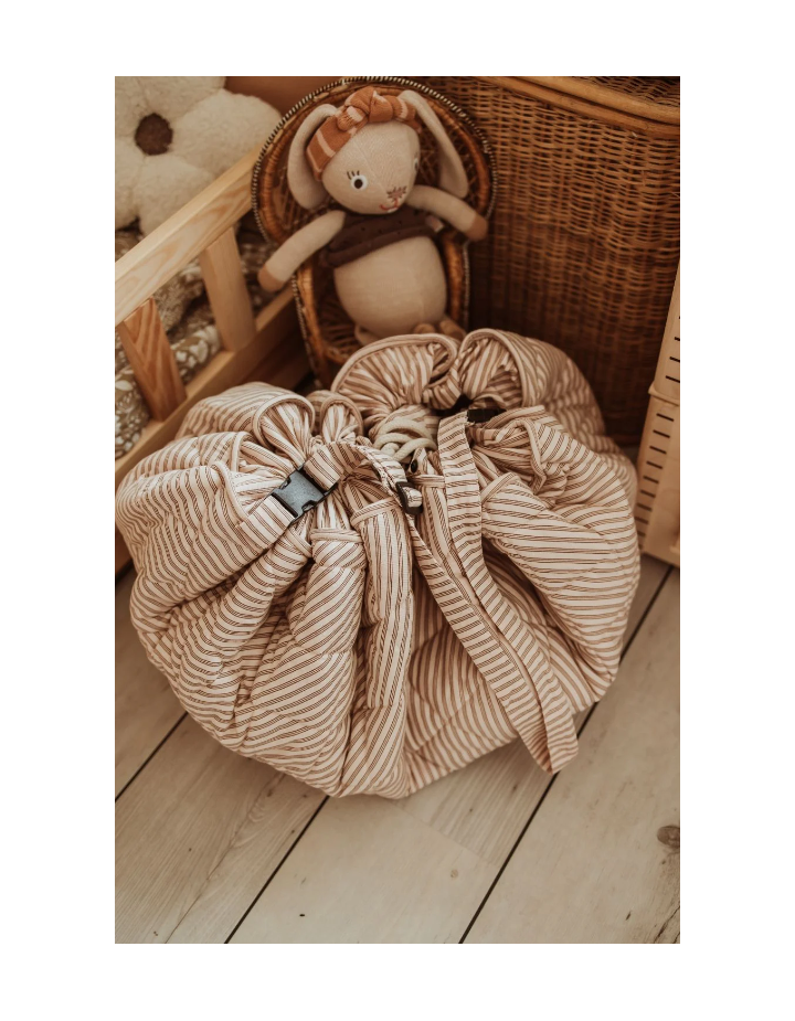 NOOMAD STRIPES BROWN ORGANIC BABYMAT