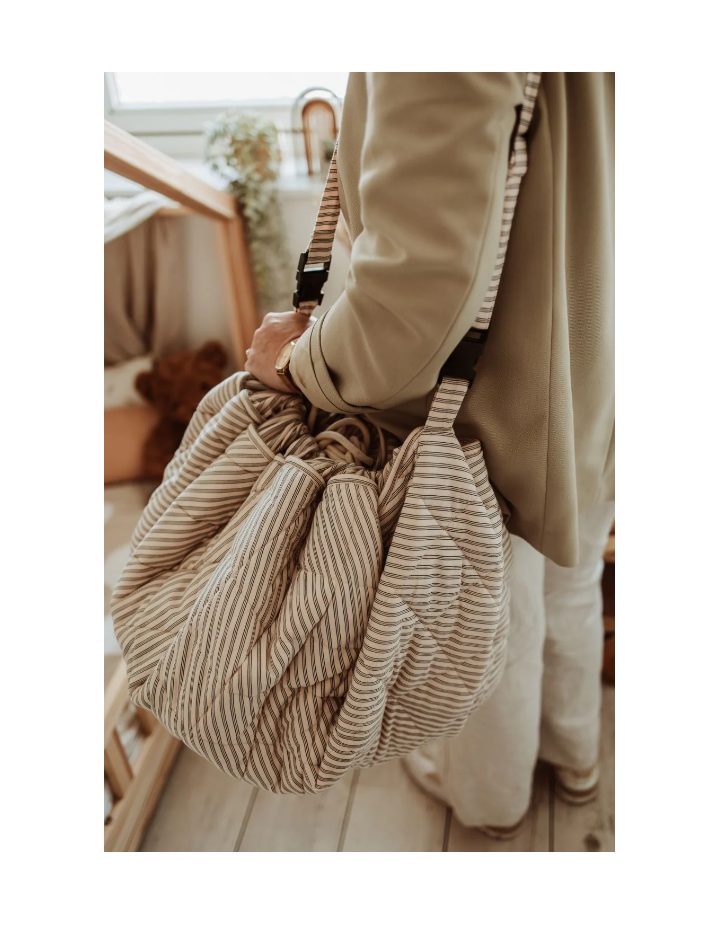 NOOMAD STRIPES BLEUE ORGANIC BABYMAT