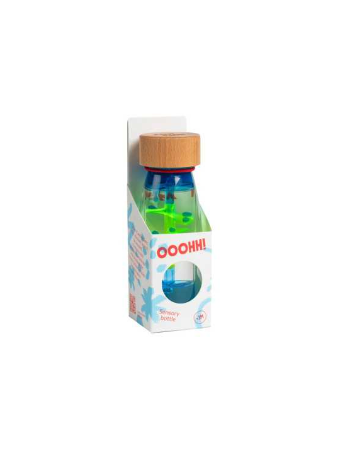 BOUTEILLE SENSORIELLE SPIRALE BLEUE