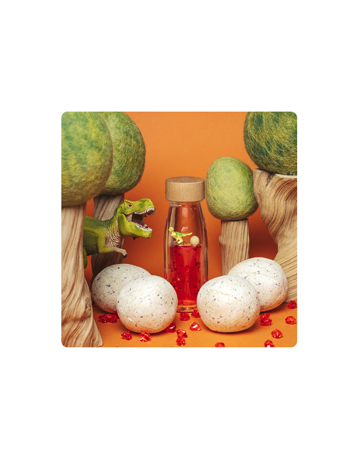 Bouteille sensorielle Move T-Rex – Petit Boum jouet éveil