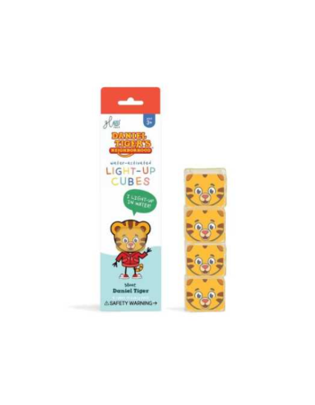 LOT DE 4 CUBES SENSORIELS LUMINEUX  DANIEL TIGER