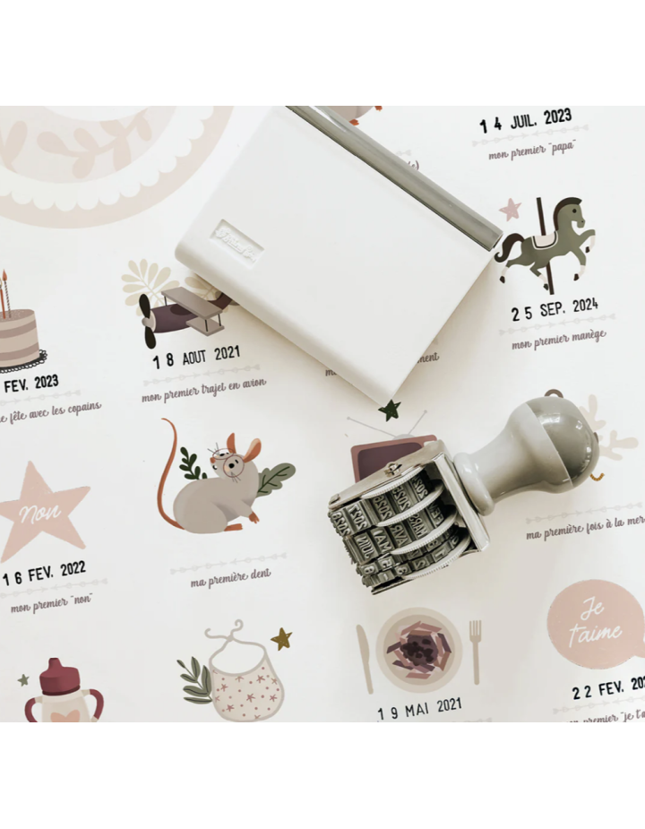 AFFICHE MES PREMIERES FOIS SOURIS POUDRE