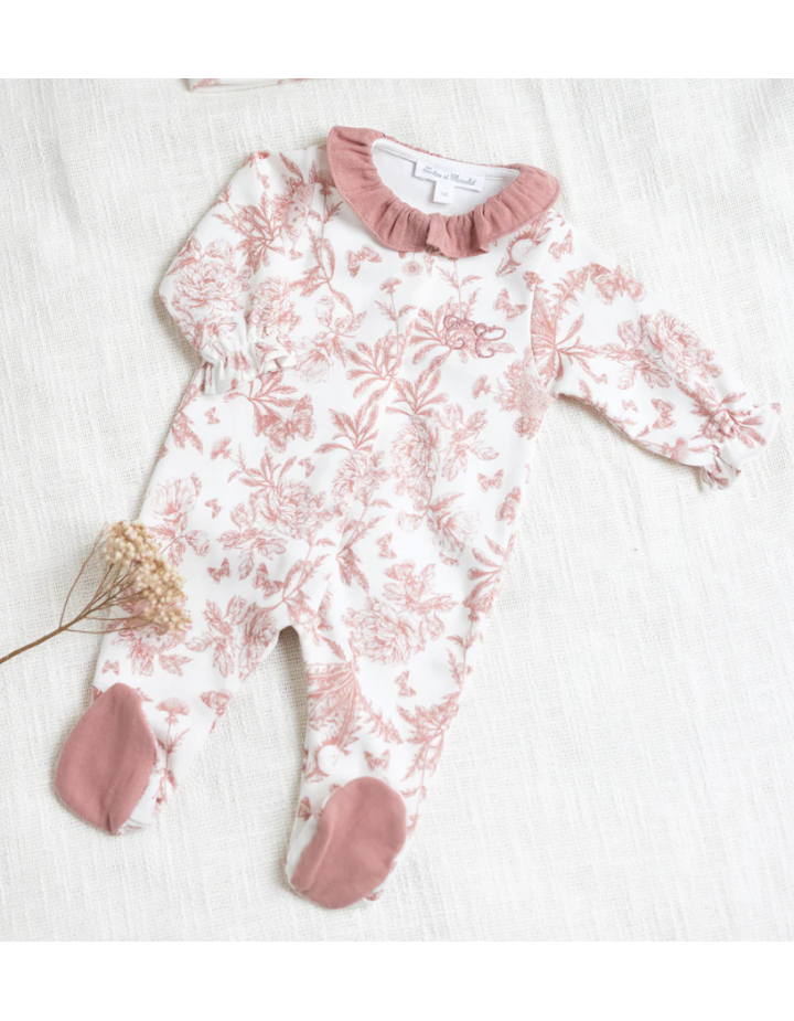 PYJAMA DORS-BIEN TOILE DE JOUY ROSE