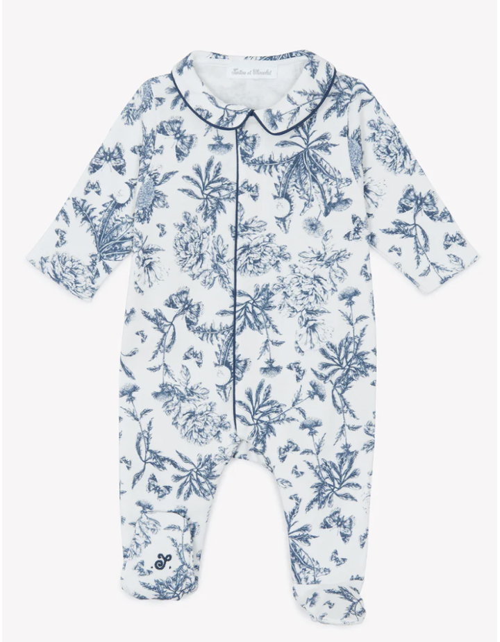 PYJAMA DORS-BIEN TOILE DE JOUY BLEU