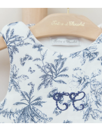 GIGOTEUSE T1  IMPRIMÉ TOILE DE JOUY BLEU
