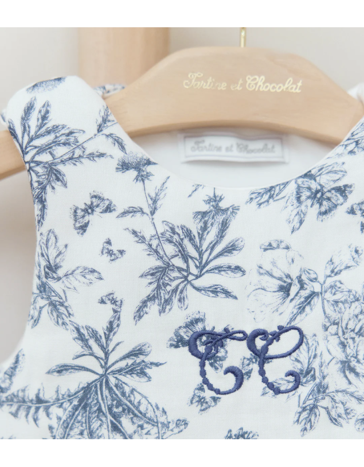 GIGOTEUSE T1  IMPRIMÉ TOILE DE JOUY BLEU