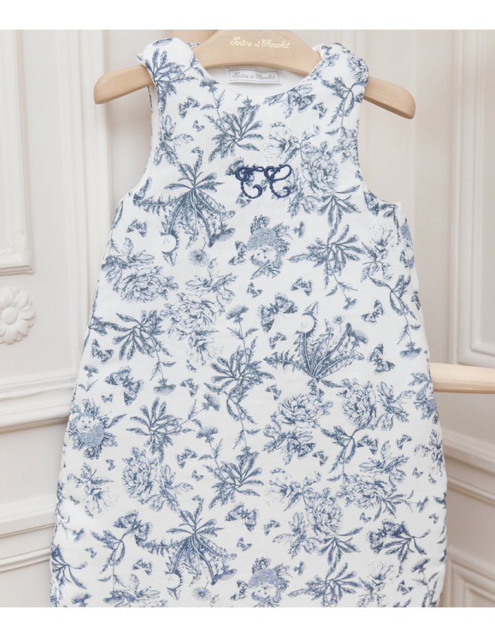 GIGOTEUSE T1  IMPRIMÉ TOILE DE JOUY BLEU