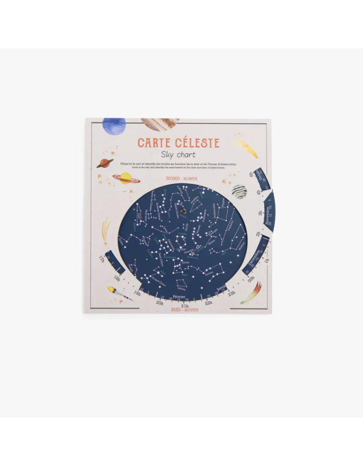 Carte Céleste Moulin Roty – Apprendre les étoiles | Jeu éducatif enfant