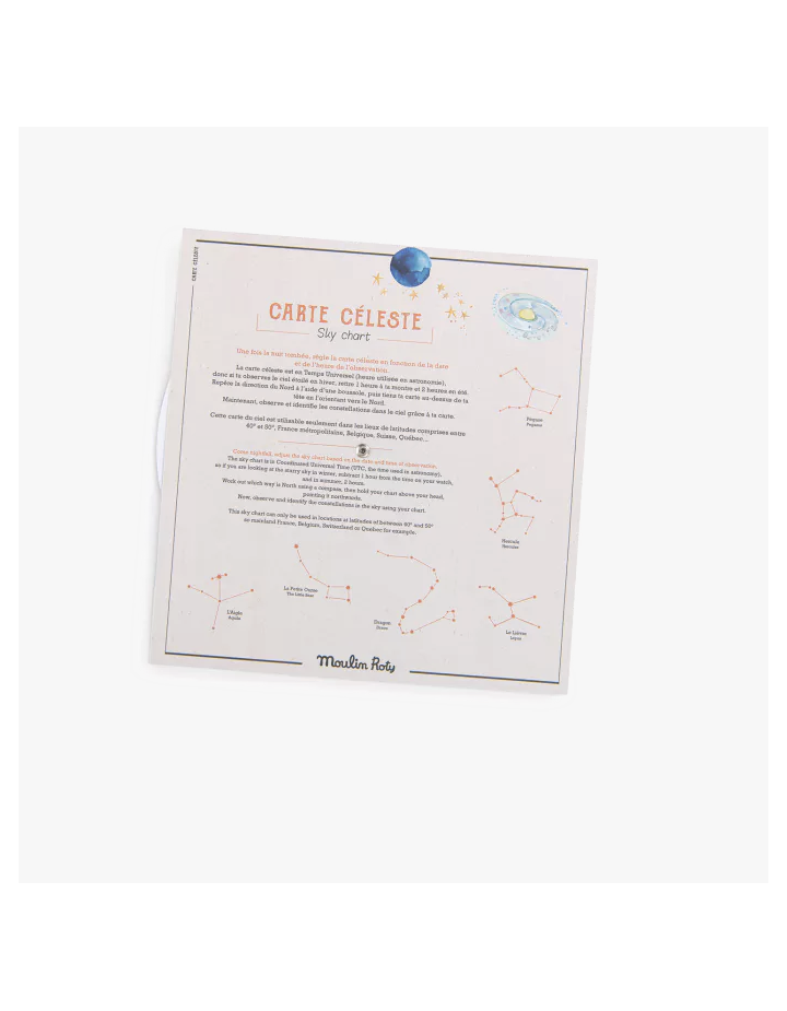 Carte Céleste Moulin Roty – Apprendre les étoiles | Jeu éducatif enfant