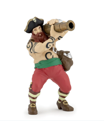 Figurine Pirate au canon Papo – Pirate aventure 7×6×9 cm dès 3 ans