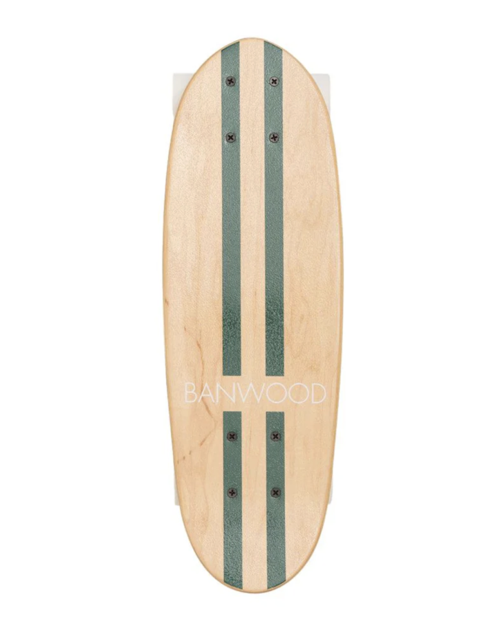 Banwood Skateboard Green – Skateboard enfant léger & design rétro | 3+ ans