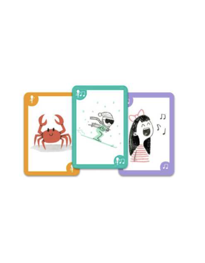 Jeu de Cartes Puick Puick – Djeco | Jeu d’Ambiance Bruits & Mimes dès 5 ans