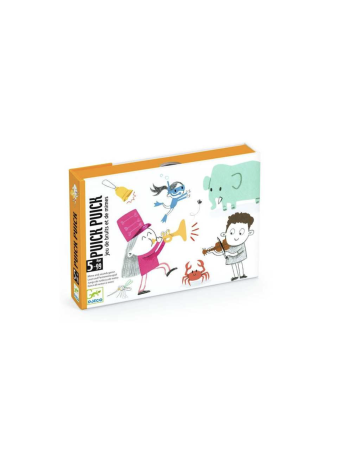 Jeu de Cartes Puick Puick – Djeco | Jeu d’Ambiance Bruits & Mimes dès 5 ans