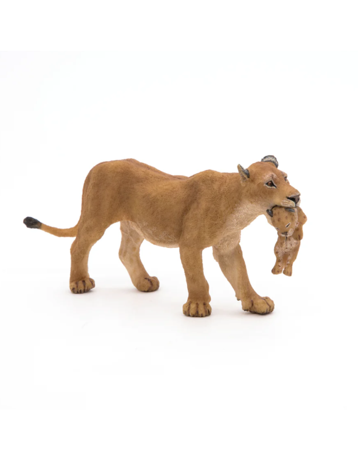 Figurine Lionne avec Lionceau Papo – Figurine animal sauvage réaliste 3 +