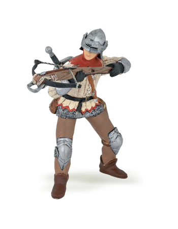 Figurine Arbalétrier rouge Papo – Soldat médiéval réaliste 3 +
