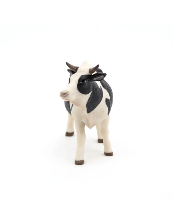 Figurine Vache noire et blanche Papo – Jouet animal de ferme réaliste 3 +