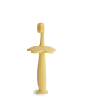 Mushie Silicone Flower Training Toothbrush – Brosse d’apprentissage bébé 3 mois+