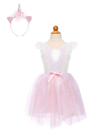 Dreamy Unicorn Dress – Robe licorne enfant + bandeau | Great Pretenders